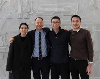Left to Right: Dr. Jenny (Zeru) Wang, Prof. Bradley Ladewig, Professor Shanxue Jiang and Dr. Nicholaus Prasetya at BTBU