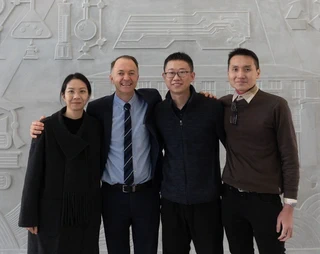 Left to Right: Dr. Jenny (Zeru) Wang, Prof. Bradley Ladewig, Professor Shanxue Jiang and Dr. Nicholaus Prasetya at BTBU