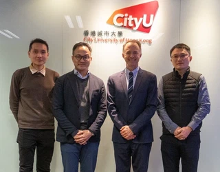 Left to Right: Dr Nicholaus Prasetya, Professor Steven Wang, Prof. Bradley Ladewig and Prof. Jin Shang.