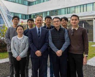 Prof. Bradley Ladewig with part of the research group of Prof. Jin Shang.