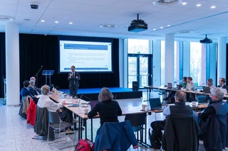 ValHyCon kick-off meeting in Zeebrugge - Bradley Ladewig presenting the LuxHyVal project