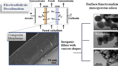 The effects of aspect ratio of inorganic fillers on the structure and property of composite ion-exchange membranes featured image